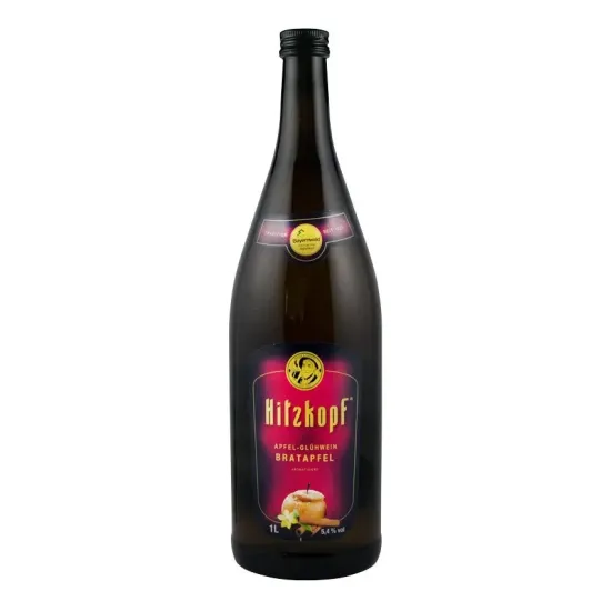 Bautura fermentata din fructe cu mirodenii mar copt 1000ml Hitzkopf