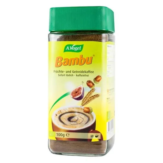 Bautura instant bio din fructe si cereale, inlocuitor de cafea, 100g, pentru 65 portii Bambu