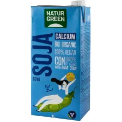 Bautura vegetala bio de soia cu calciu, 1000ml Natur Green Bautura vegetala bio de soia cu calciu, 1000ml Natur Green