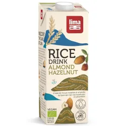 Bautura vegetala de orez cu migdale si alune eco 1L Lima Bautura vegetala de orez cu migdale si alune eco 1L Lima