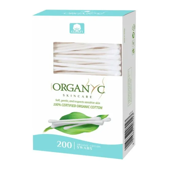 Betisoare cu bumbac organic 200 buc Organyc