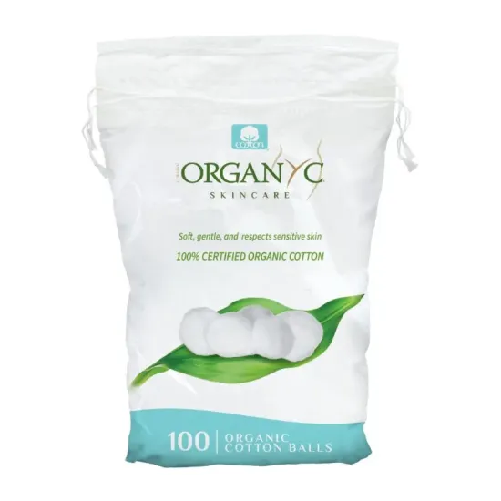 Bile de vata din bumbac organic 100 buc Organyc