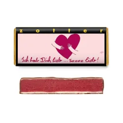 Bio + fair ciocolata Te Iubesc, 70g Zotter Bio + fair ciocolata Te Iubesc, 70g Zotter