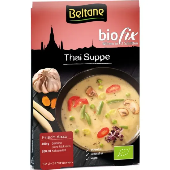 Biofix Amestec de condimente bio pentru supa Thai, 20.7g Beltane