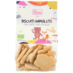 Biscuiti animalute din grau spelta bio 100g Obio Biscuiti animalute din grau spelta bio 100g Obio