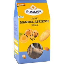 Biscuiti bio cu migdale si caise, 150g Sommer Biscuiti bio cu migdale si caise, 150g Sommer