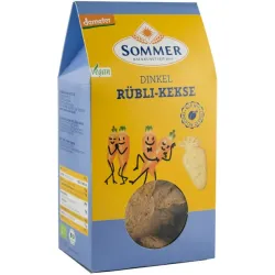 Biscuiti bio din grau spelta fara zahar, cu morcovi, demeter 150g Sommer Biscuiti bio din grau spelta fara zahar, cu morcovi, demeter 150g Sommer