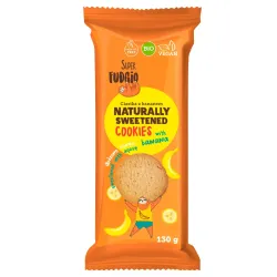 Biscuiti cu agave si banane bio 130g Super Fudgio Biscuiti cu agave si banane bio 130g Super Fudgio