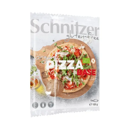 Blat de pizza bio fara gluten, 100g Schnitzer Gluten Free