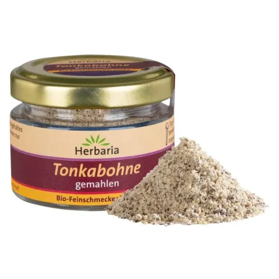 Boabe de tonka bio, macinate 10g Herbaria