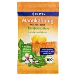Bomboane cu miere de Manuka MGO +150 eco 30g HOYER Bomboane cu miere de Manuka MGO +150 eco 30g HOYER