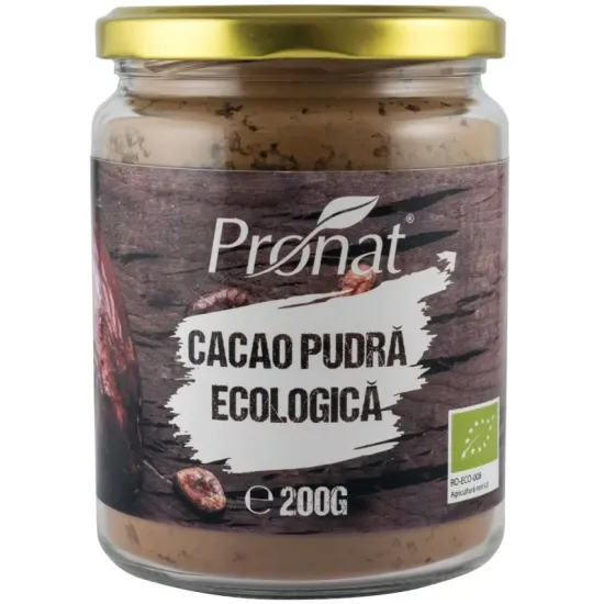 Cacao pudra bio, 200g Pronat