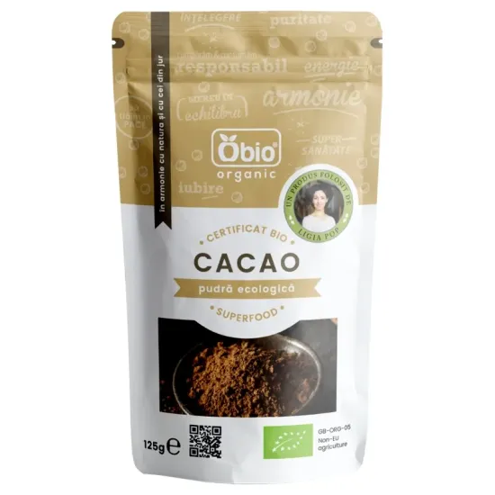 Cacao pudra raw eco 125g Obio