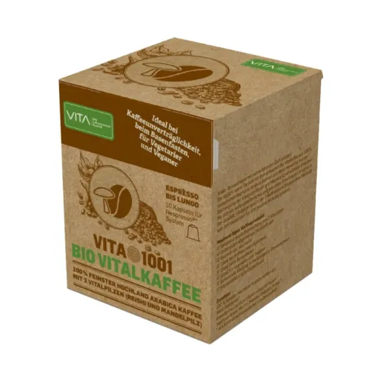 Cafea Bio Vitalkaffee, 10 capsule Nespresso® Vita