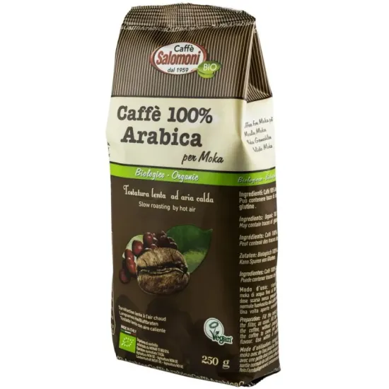 Cafea bio 100% Arabica, 250g Salomoni Cafe