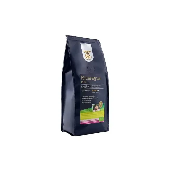 Cafea bio boabe Nicaragua Pur, 250g Gepa