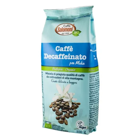 Cafea bio decofeinizata 250g Salomoni Cafe