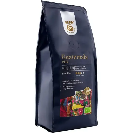 Cafea bio macinata Guatemala Pur, 250g Gepa