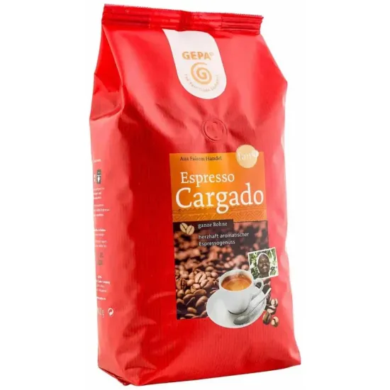 Cafea boabe Expresso Cargado, 1000g Gepa