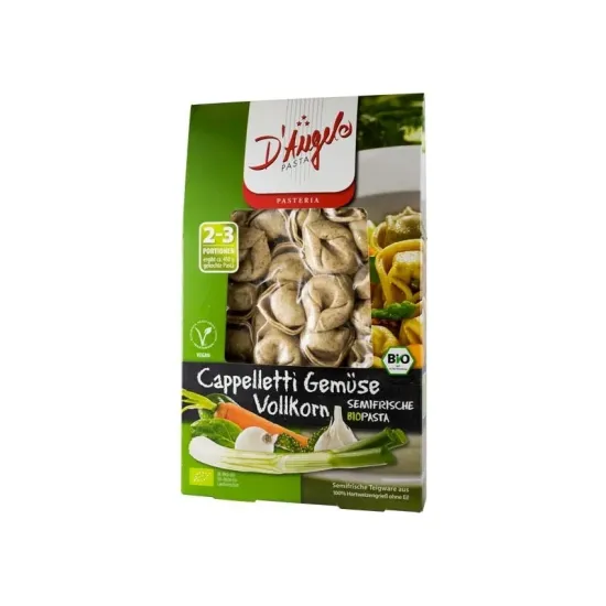 Cappelletti bio cu legume, 250g D'angelo Pasta