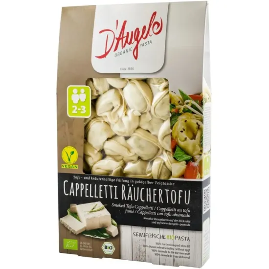 Cappelletti bio cu tofu afumat, 250g D'angelo