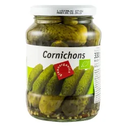 Castraveti murati bio, 330g / 190g Green Organics