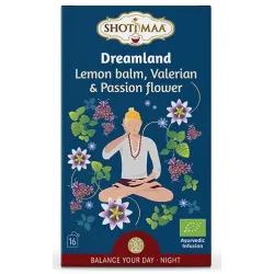 Ceai Shotimaa Balance Your Day - Dreamland - roinita, valeriana si passiflora bio 16dz Ceai Shotimaa Balance Your Day - Dreamland - roinita, valeriana si passiflora bio 16dz