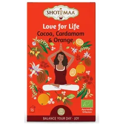 Ceai Shotimaa Balance Your Day - Love for Life - cacao, cardamom si portocala bio 16dz Ceai Shotimaa Balance Your Day - Love for Life - cacao, cardamom si portocala bio 16dz