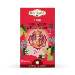 Ceai Shotimaa Chakras - I Am - salvie, ghimbir si soc bio 16dz Ceai Shotimaa Chakras - I Am - salvie, ghimbir si soc bio 16dz