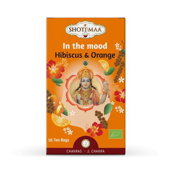 Ceai Shotimaa Chakras - In The Mood - hibiscus si portocale bio 16dz