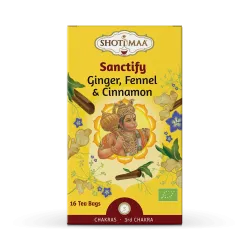 Ceai Shotimaa Chakras -Sanctify - ghimbir, fenicul si scortisoara bio 16dz Ceai Shotimaa Chakras -Sanctify - ghimbir, fenicul si scortisoara bio 16dz