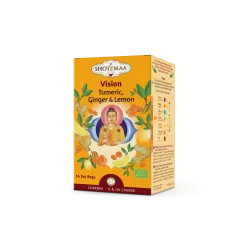 Ceai Shotimaa Chakras - Vision - turmeric, ghimbir si lamaie bio 16dz Ceai Shotimaa Chakras - Vision - turmeric, ghimbir si lamaie bio 16dz