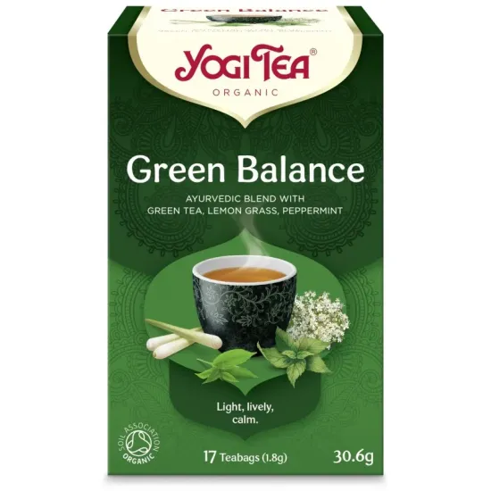 Ceai bio Echilibru Verde, 17 pliculete 30.6g Yogi Tea