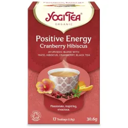 Ceai bio Energie Pozitiva Merisor si Hibiscus, 17 pliculete 30.6g Yogi Tea