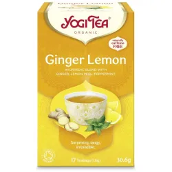 Ceai bio Ghimbir si Lamaie, 17 pliculete 30.6g Yogi Tea