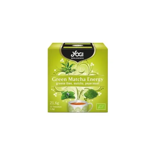 Ceai bio Green Matcha Energy, 21.6g Yogi Tea