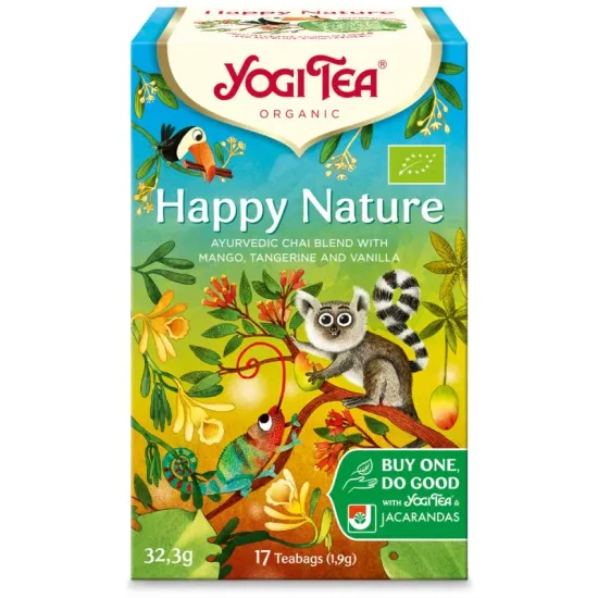 Ceai bio Happy Nature, 17 pliculete a 1,9g, 32,3g Yogi Tea