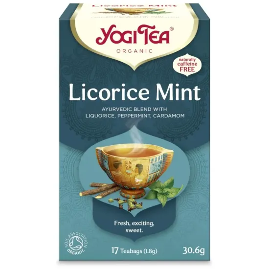 Ceai bio Lemn Dulce si menta, 17 pliculete 30.6g Yogi Tea