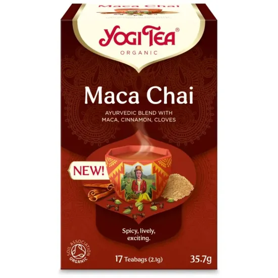 Ceai bio Maca Chai, 17x2.1g (35.7g) Yogi Tea