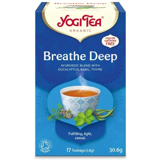 Ceai bio Respiratie Profunda, 17 pliculete x 1.8g, (30.6g) Yogi Tea