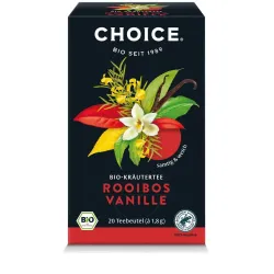 Ceai bio Rooibos si Vanilie, 20 pliculete a 1.8g / 36.0g Choice®