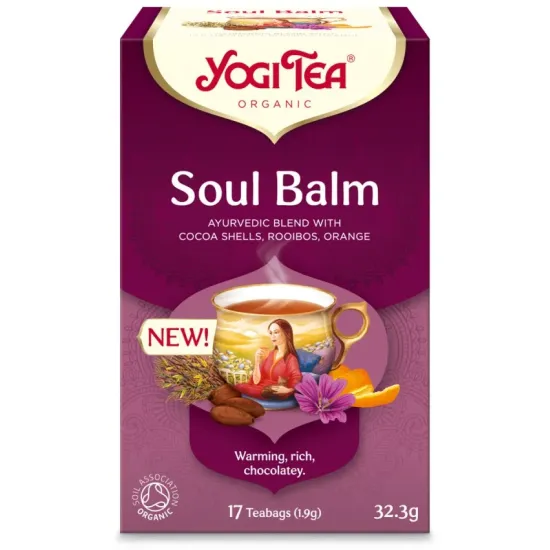 Ceai bio Soul Balm 17 pliculete x 1.9g (32.3g) Yogi Tea