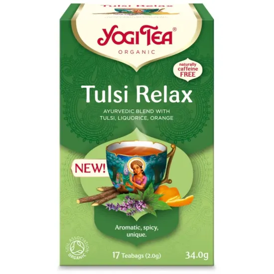 Ceai bio Tulsi Relax 17 pliculete a 2.0g (34.0g) Yogi Tea