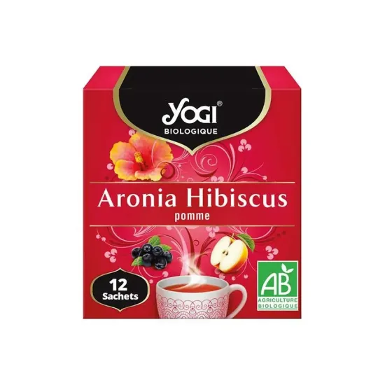 Ceai bio aronia, hibiscus si mar, 12 plicuri 24g Yogi Tea