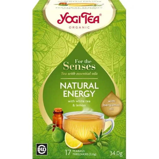 Ceai bio cu ulei esential Natural Energy 34g Yogi Tea