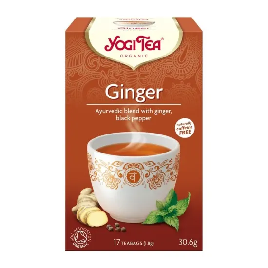 Ceai bio de Ghimbir, 17 pliculete 30.6g Yogi Tea