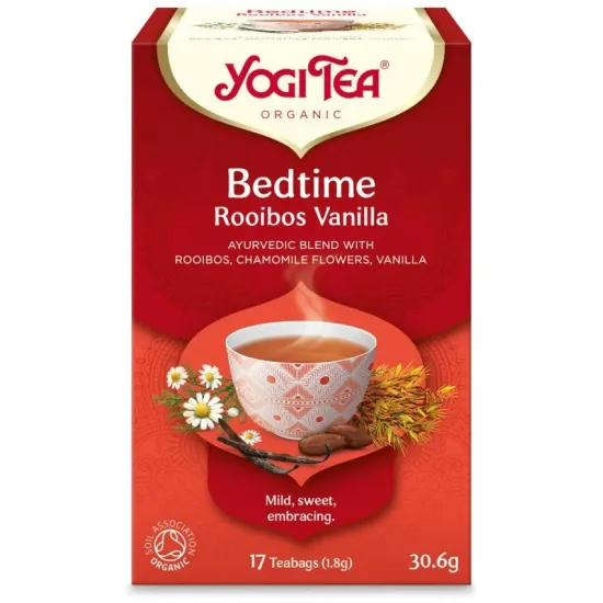 Ceai bio de Seara cu rooibos si vanilie, 17 pliculete 30.6g Yogi Tea