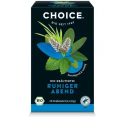 Ceai bio de plante Seara linistita, 20 pliculete a 2g / 40.0g Choice®