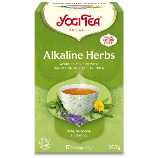 Ceai bio din plante alcaline, 17 pliculete x 2.1g, (35.7g) Yogi Tea