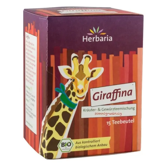 Ceai bio din plante si condimente Giraffina, 15x1.8g Herbaria